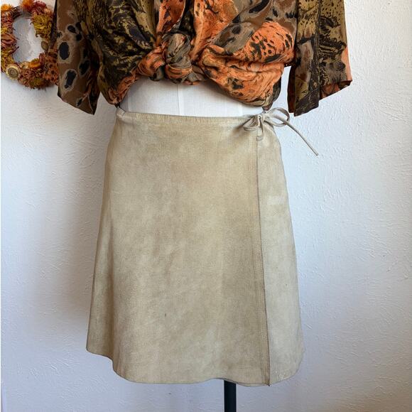 GAP Dresses & Skirts - Vintage GAP Suede Mini Skirt size S